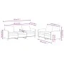 Zweiteiliges Sofa-Set aus hellgrauem Samt von , Sofas - Ref: Foro24-3202014, Preis: 435,60 €, Rabatt: %