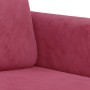 Dreiteiliges Samtsofa-Set in Weinrot. von , Sofas - Ref: Foro24-3202028, Preis: 534,36 €, Rabatt: %