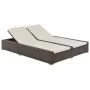 Brown synthetic rattan double lounger by vidaXL, Outdoor beds - Ref: Foro24-44751, Price: 353,88 €, Discount: %