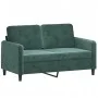 Zweiteiliges Samtsofa-Set in dunkelgrün. von , Sofas - Ref: Foro24-3202016, Preis: 553,64 €, Rabatt: %