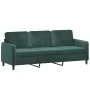 Zweiteiliges Samtsofa-Set in dunkelgrün. von , Sofas - Ref: Foro24-3202016, Preis: 553,64 €, Rabatt: %