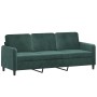 Zweiteiliges Samtsofa-Set in dunkelgrün. von , Sofas - Ref: Foro24-3202016, Preis: 564,50 €, Rabatt: %