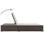 Tumbona doble ratán sintético marrón de vidaXL, Camas para exteriores - Ref: Foro24-44751, Precio: 358,22 €, Descuento: %
