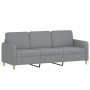 Juego de sofás con cojines 2 piezas tela gris claro by , Sofas - Ref: Foro24-3202118, Price: 521,27 €, Discount: %