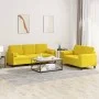 Juego de sofás con cojines 2 piezas terciopelo amarillo by , Sofas - Ref: Foro24-3202040, Price: 538,75 €, Discount: %