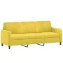 Juego de sofás con cojines 2 piezas terciopelo amarillo by , Sofas - Ref: Foro24-3202040, Price: 538,75 €, Discount: %