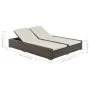 Brown synthetic rattan double lounger by vidaXL, Outdoor beds - Ref: Foro24-44751, Price: 353,88 €, Discount: %
