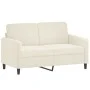 Juego de sofás con cojines 2 piezas terciopelo crema by , Sofas - Ref: Foro24-3202002, Price: 513,86 €, Discount: %