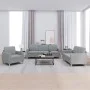 Juego de sofás con cojines 3 piezas tela gris claro by , Sofas - Ref: Foro24-3202054, Price: 591,21 €, Discount: %
