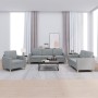 Juego de sofás con cojines 3 piezas tela gris claro by , Sofas - Ref: Foro24-3202054, Price: 667,97 €, Discount: %