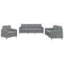 Sofagarnitur mit 3-teiligen Kissen, helles graues Gewebe. von , Sofas - Ref: Foro24-3202054, Preis: 601,12 €, Rabatt: %