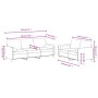 Zweiteiliges Sofaset mit cremefarbenen Samtkissen. von , Sofas - Ref: Foro24-3202042, Preis: 586,03 €, Rabatt: %