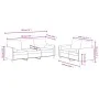 Zweiteiliges Sofaset mit cremefarbenen Samtkissen. von , Sofas - Ref: Foro24-3202042, Preis: 576,61 €, Rabatt: %