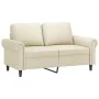 Juego de sofás con cojines 2 piezas cuero sintético crema by , Sofas - Ref: Foro24-3202151, Price: 417,04 €, Discount: %