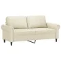 Juego de sofás con cojines 2 piezas cuero sintético crema by , Sofas - Ref: Foro24-3202151, Price: 417,04 €, Discount: %
