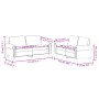 Zweiteiliges Sofaset mit cremefarbenen Kunstlederkissen. von , Sofas - Ref: Foro24-3202151, Preis: 444,61 €, Rabatt: %