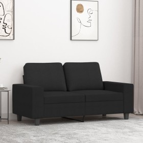 Zweiplätziges schwarzes Stoffsofa, 120 cm. von , Sofas - Ref: Foro24-359387, Preis: 240,15 €, Rabatt: %