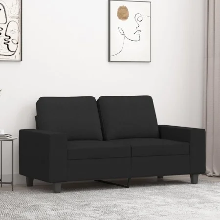 Sofá de 2 plazas de tela negro 120 cm by , Sofas - Ref: Foro24-359387, Price: 228,05 €, Discount: %