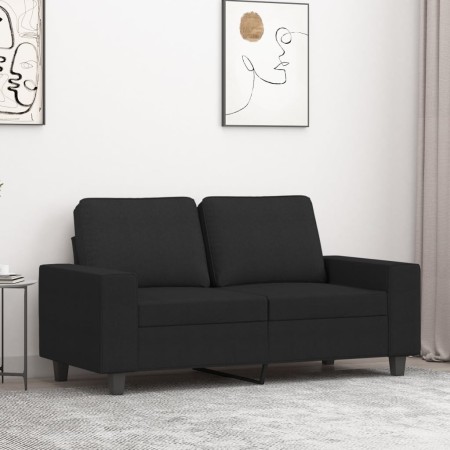Zweiplätziges schwarzes Stoffsofa, 120 cm. von , Sofas - Ref: Foro24-359387, Preis: 240,15 €, Rabatt: %