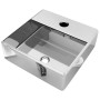 Washbasin with tap hole 38x30x11.5 cm ceramic silver by vidaXL, Sinks - Ref: Foro24-143487, Price: 62,12 €, Discount: %