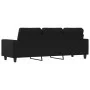 Dreisitzer-Sofa aus schwarzem Stoff, 180 cm. von , Sofas - Ref: Foro24-359403, Preis: 279,47 €, Rabatt: %
