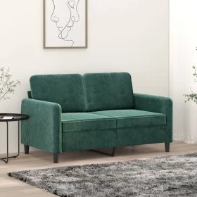 Zweiplätziges Samtsofa in dunkelgrün, 120 cm. von , Sofas - Ref: Foro24-359434, Preis: 257,45 €, Rabatt: %