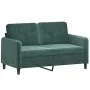 Zweiplätziges Samtsofa in dunkelgrün, 120 cm. von , Sofas - Ref: Foro24-359434, Preis: 257,45 €, Rabatt: %