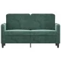 Zweiplätziges Samtsofa in dunkelgrün, 120 cm. von , Sofas - Ref: Foro24-359434, Preis: 257,45 €, Rabatt: %