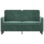 Zweiplätziges Samtsofa in dunkelgrün, 120 cm. von , Sofas - Ref: Foro24-359434, Preis: 262,18 €, Rabatt: %