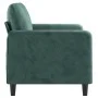 Zweiplätziges Samtsofa in dunkelgrün, 120 cm. von , Sofas - Ref: Foro24-359434, Preis: 257,45 €, Rabatt: %