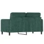 Zweiplätziges Samtsofa in dunkelgrün, 120 cm. von , Sofas - Ref: Foro24-359434, Preis: 257,45 €, Rabatt: %