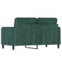 Zweiplätziges Samtsofa in dunkelgrün, 120 cm. von , Sofas - Ref: Foro24-359434, Preis: 262,18 €, Rabatt: %
