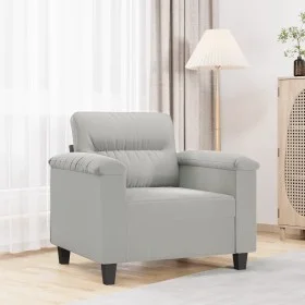 Hellgrauer Mikrofaser-Stoffsessel, 60 cm. von , Sofas - Ref: Foro24-359550, Preis: 198,68 €, Rabatt: %