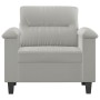 Hellgrauer Mikrofaser-Stoffsessel, 60 cm. von , Sofas - Ref: Foro24-359550, Preis: 202,38 €, Rabatt: %