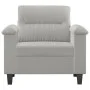 Hellgrauer Mikrofaser-Stoffsessel, 60 cm. von , Sofas - Ref: Foro24-359550, Preis: 198,68 €, Rabatt: %