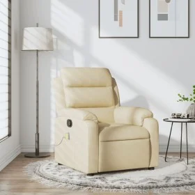 Sillón de masaje reclinable de tela crema by , Armchairs - Ref: Foro24-373483, Price: 263,50 €, Discount: %
