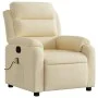 Cremefarbener Stoff-Massagestuhl mit Liegefunktion von , Sessel - Ref: Foro24-373483, Preis: 263,50 €, Rabatt: %