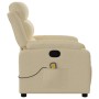 Cremefarbener Stoff-Massagestuhl mit Liegefunktion von , Sessel - Ref: Foro24-373483, Preis: 238,52 €, Rabatt: %