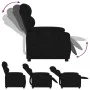 Sillón reclinable de terciopelo negro de , Sillones - Ref: Foro24-373506, Precio: 193,52 €, Descuento: %