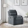 Sillón de masaje reclinable de terciopelo gris oscuro by , Armchairs - Ref: Foro24-373512, Price: 252,24 €, Discount: %