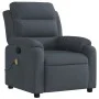 Dunkelgrauer Samt-Massagestuhl mit Liegefunktion von , Sessel - Ref: Foro24-373512, Preis: 243,44 €, Rabatt: %