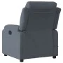 Sillón de masaje reclinable de terciopelo gris oscuro by , Armchairs - Ref: Foro24-373512, Price: 252,24 €, Discount: %