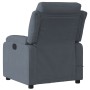 Sillón de masaje reclinable de terciopelo gris oscuro by , Armchairs - Ref: Foro24-373512, Price: 252,78 €, Discount: %