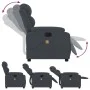 Dunkelgrauer Samt-Massagestuhl mit Liegefunktion von , Sessel - Ref: Foro24-373512, Preis: 243,44 €, Rabatt: %