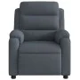Dunkelgrauer Samt-Massagestuhl mit Liegefunktion von , Sessel - Ref: Foro24-373512, Preis: 243,44 €, Rabatt: %