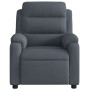 Sillón de masaje reclinable de terciopelo gris oscuro by , Armchairs - Ref: Foro24-373512, Price: 252,78 €, Discount: %