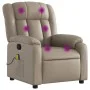 Sillón de masaje reclinable cuero sintético color capuchino de , Sillones - Ref: Foro24-373573, Precio: 226,65 €, Descuento: %