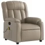 Sillón de masaje reclinable cuero sintético color capuchino de , Sillones - Ref: Foro24-373573, Precio: 226,65 €, Descuento: %