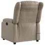 Sillón de masaje reclinable cuero sintético color capuchino de , Sillones - Ref: Foro24-373573, Precio: 226,65 €, Descuento: %