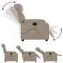 Sillón de masaje reclinable cuero sintético color capuchino de , Sillones - Ref: Foro24-373573, Precio: 226,65 €, Descuento: %